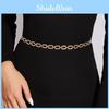 Diamond Hole Square Waist Chain Metal Accessories Dress Waist Chain Decoration