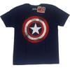 Marvel Comics - Captain America Distressed Shield Graphic (T-Shirt)