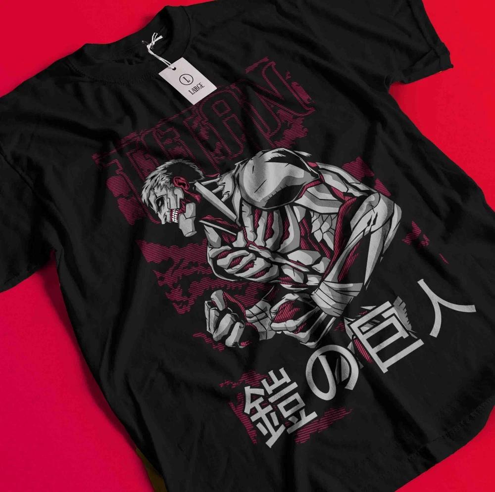 Attack On Titan Shirt Armored Reiner Tshirt Levi Tshirt Aot Eren Mikasa Anime S