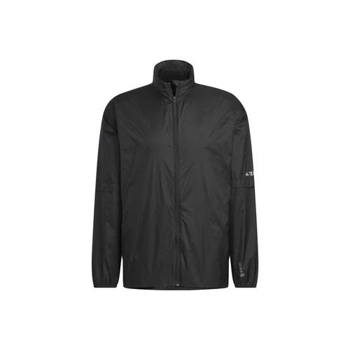 adidas Letter Print Outdoor Sports Detachable Hooded Jacket for Men, Black XL чёрный