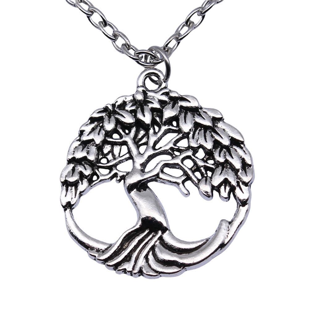 Tree of Life Pendant Openwork Necklace Nature Boho Celtic Jewelry 45cm or 70cm long chain