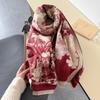 Poncho Scarf Women Winter Cashmere Blanket Thick Warm Femme Bufanda Luxury Brand Print Pashmina Stoles Poncho
