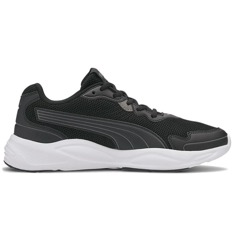 Puma 90s Runner Nu Wave Unisex Black Mid Top Running Shoes 373017-01
