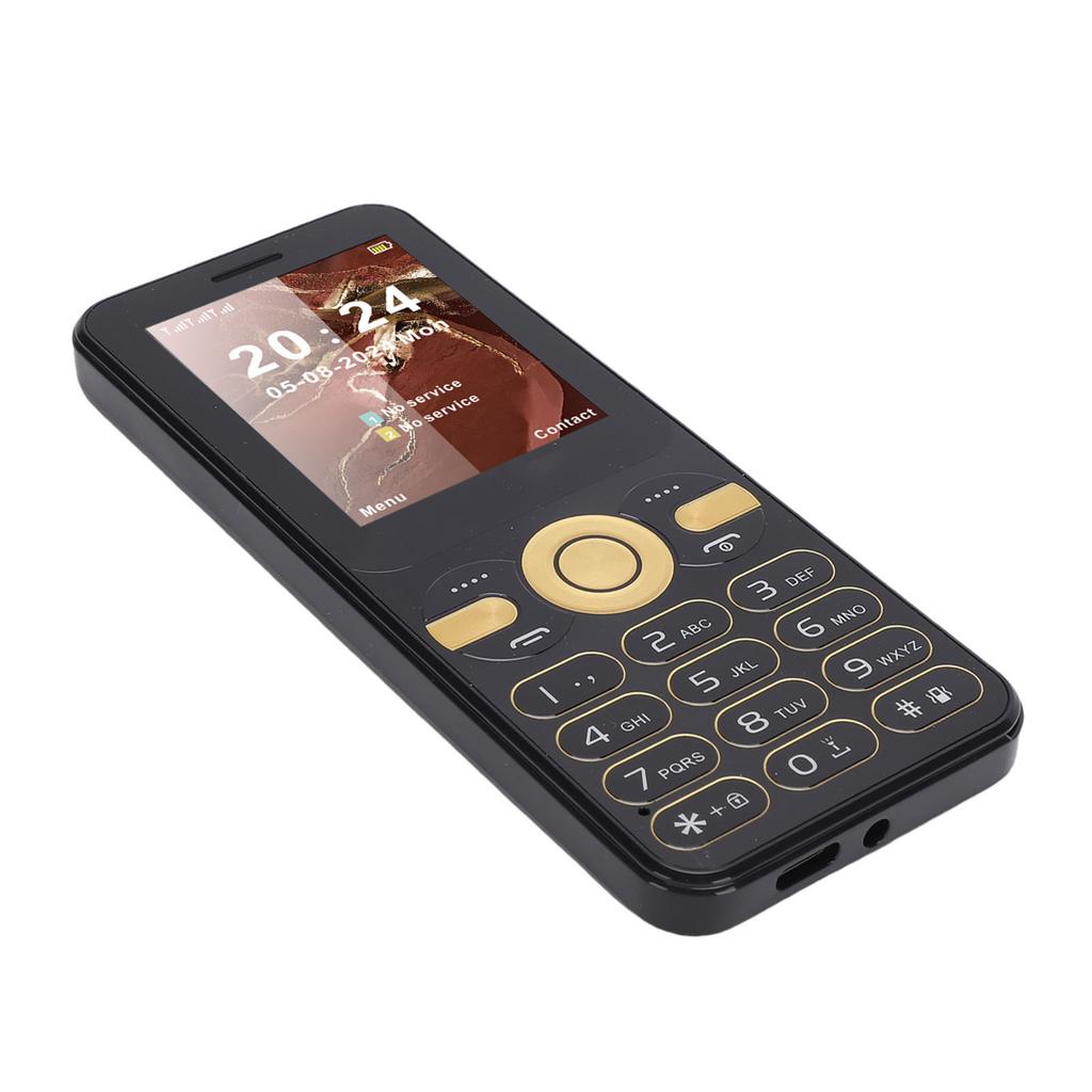 2G Telefon Ultra Slim 2,4 Zoll Farbdisplay Dual-SIM Dual Standby Seniorenhandy mit Taschenlampe Große Lautstärke