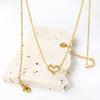 Fashionable And Light Luxury Heart Shaped Diamond Pendant Necklace For Women Adjustable Chain Layering Dainty Jewelry Gift