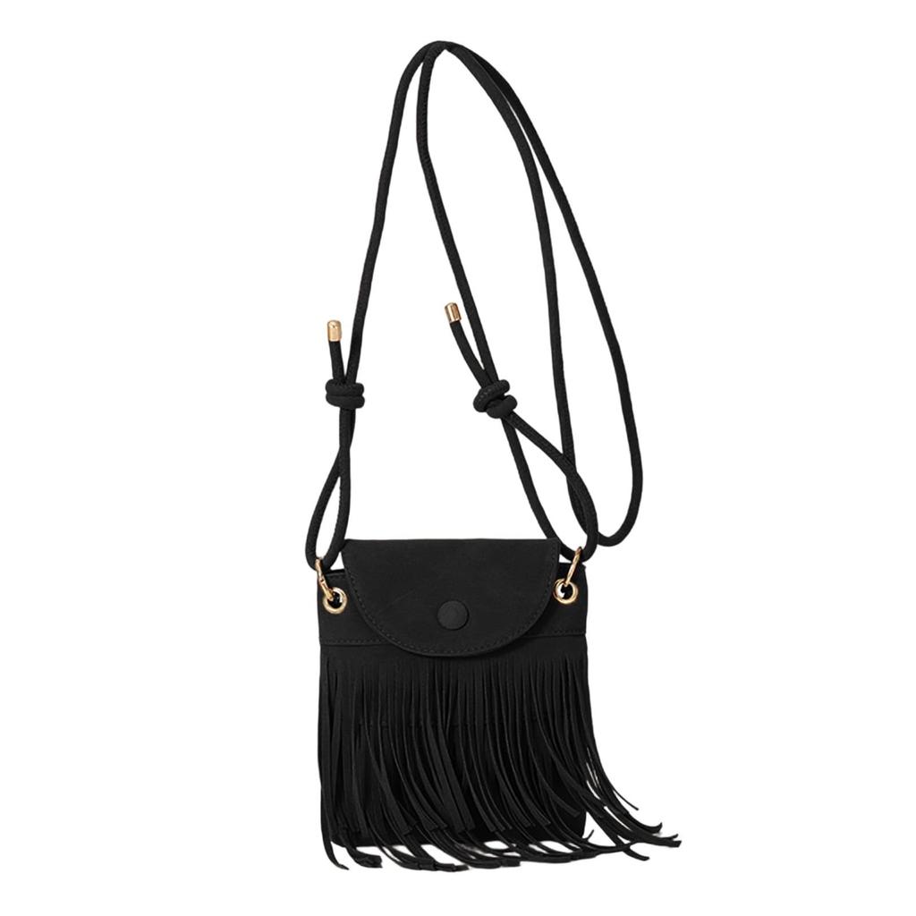 Suede Fringe Retro Casual Crossbody Single Shoulder Small Square Women's Bag