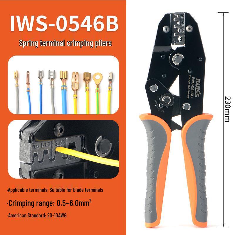 

IWS-0546B Автомобильные клеммы жгута проводов обжимные клещи - Клеммы пружинного типа 4.8 и 6.3