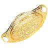 Zinc Alloy Nut Tray Gold Serving Tray Decorative Jewelry Organizer Tray Outdoor Use