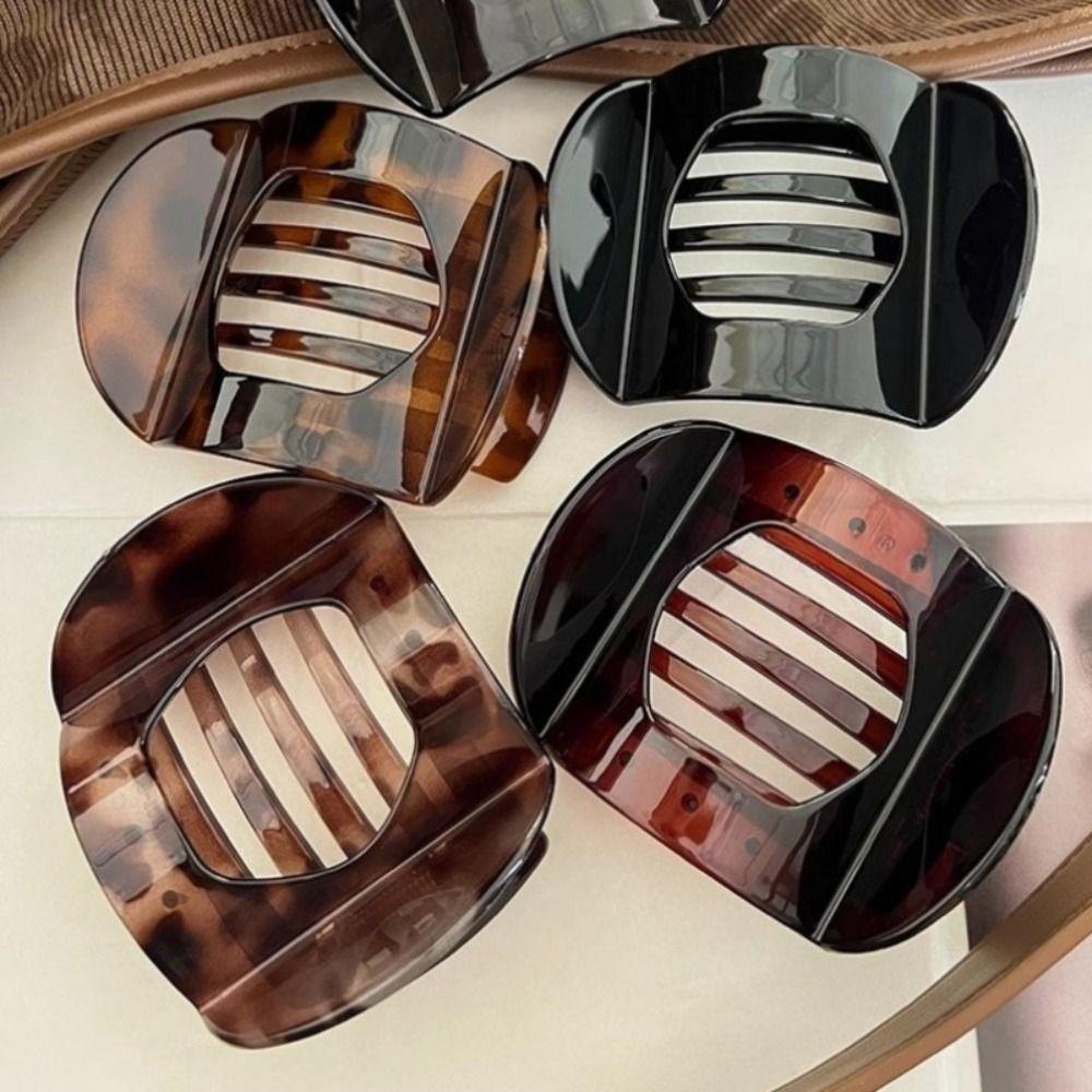 Flat Hairpin Arc Shaped Hair Barrettes New Hair Claw Clip  for Women