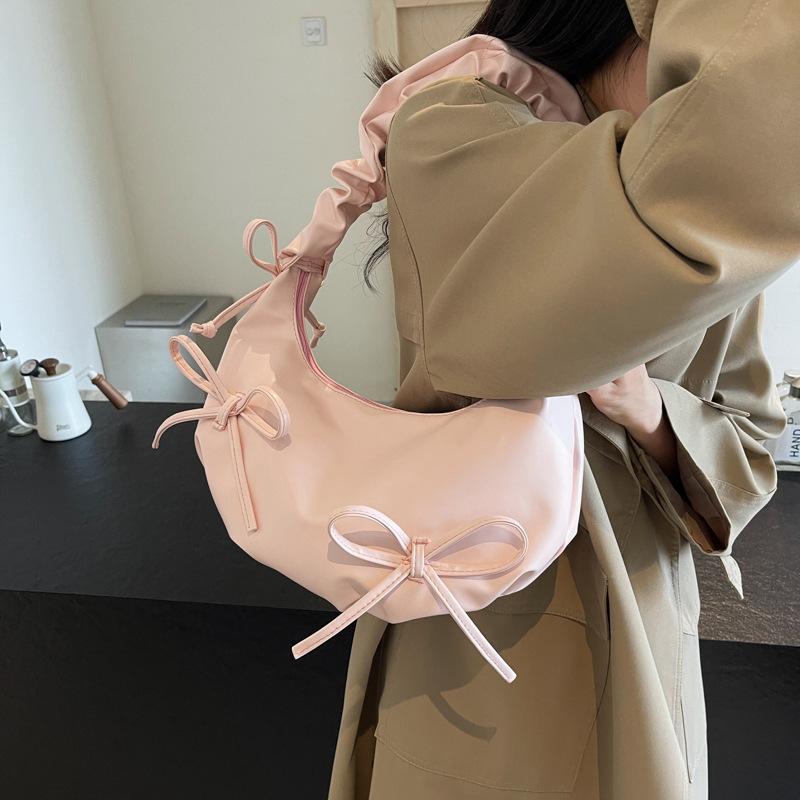 Bow Cloud Bag Crossbody Bags for Women Shoulder Bag Cute Armpit Bag Purse and Handbags Mother Kids Bags for Girl