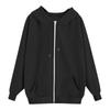 Women's Hooded Sweatshirts Autumn New Lazy Style Casual Loose Zipper Women's Sweatshirts Jackets Fashion Solid Color Streetwear Female Hooded Coats