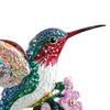 Yousheng 2D Acrylic Hummingbird Hanging Decoration Indoor Outdoor Garden Yard Window Wall Hanging Flat Flower Colorful Bird Ornament