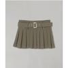 Used Belted Pleated Miniskirt