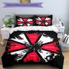 3pcs Resident Evil Printed Duvet Cover Set (1 * Cover+2 * Pillowcase, Without Core), Suitable for Home Bedroom,