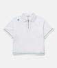 DESCENTE Women'S Terry Polo Shirt White (Sp222Eps54)