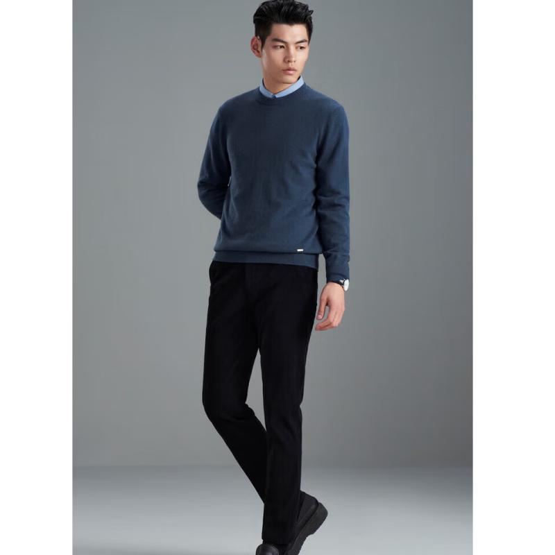 Erdos EMZ Men's 100% Cashmere Round Neck Pullover Sweater