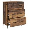 Drawer Cabinet Made of Reclaimed Wood 66 x 34.5 x 89.5 cm Engineered Wood