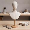 Head and Bust Mannequin Pin-Friendly Accessory Display Freestanding
