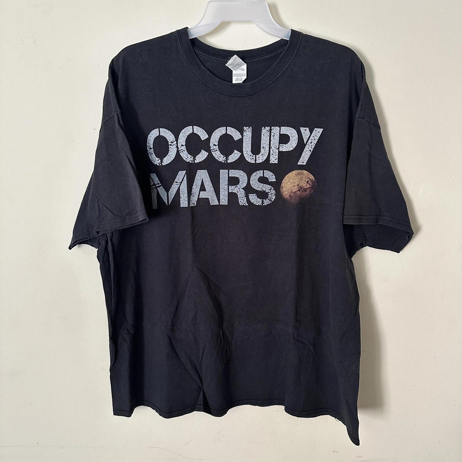 Space X Occupy Mars T Shirt Elon Musk Authentic Size 3XL Black 3XL
