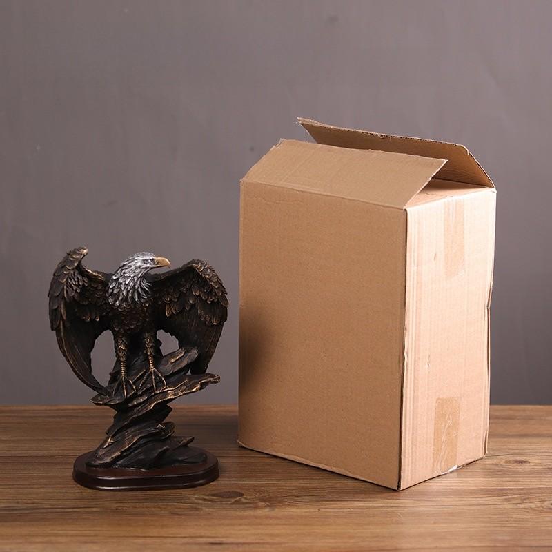 

Антикварная скульптура орла из смолы, художественное произведение с животным для украшения ко Дню святого Валентина