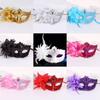 Lady Princess Diamond Decorated Venetian Mask Half Face Sexy Style Feather Mask Flower Design Masquerade Mask Dance Party