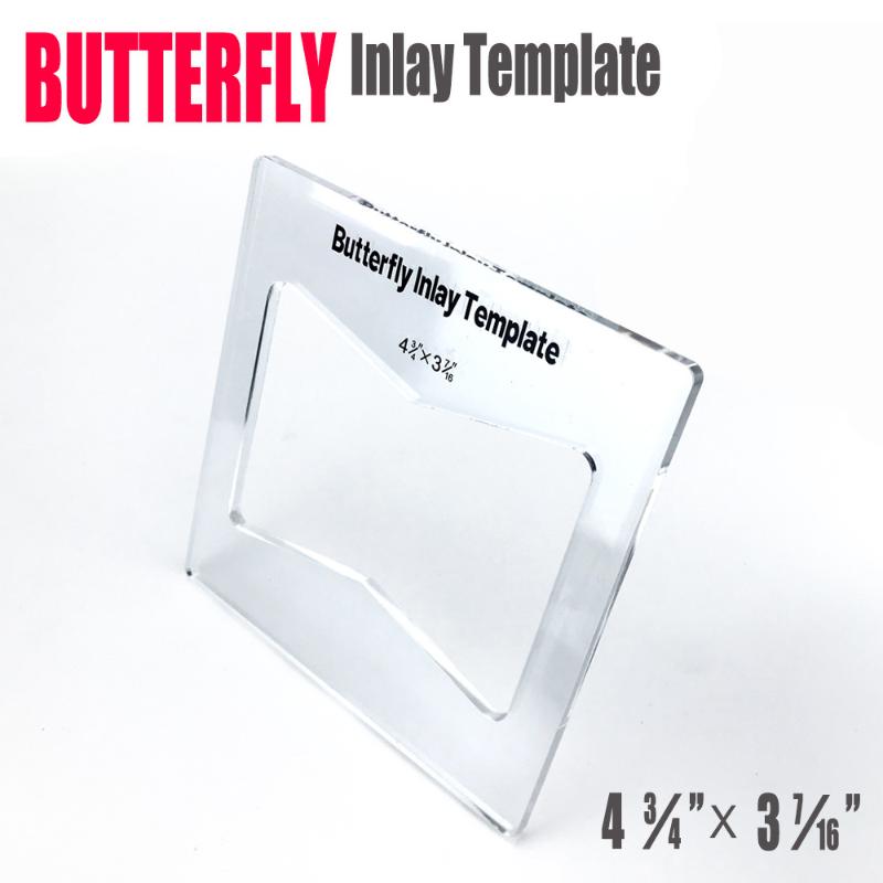 

Practical Butterfly Inlay Template Portable Router Jig Template Wear Resistant Location Positioning Woodworking Tools S
