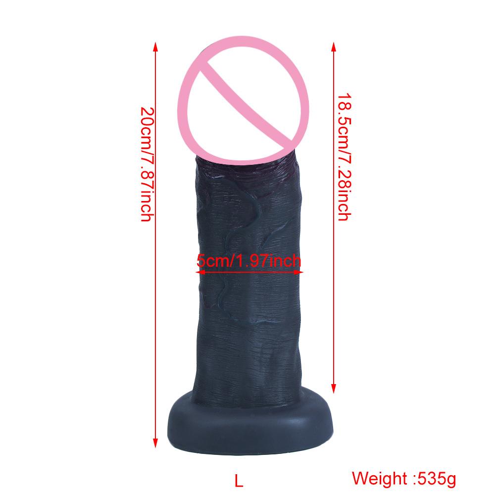 Liquid Silicone Realistic Dildo - Soft Flexible Fake Penis for Women, Adult Sex Toys for Couples, G-Spot Stimulation