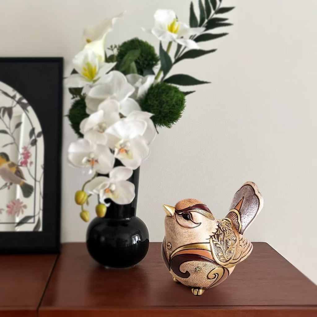 Bohemian Bird Resin Art Sculpture Vintage Animal Decor For Home Garden And Gift Ideas