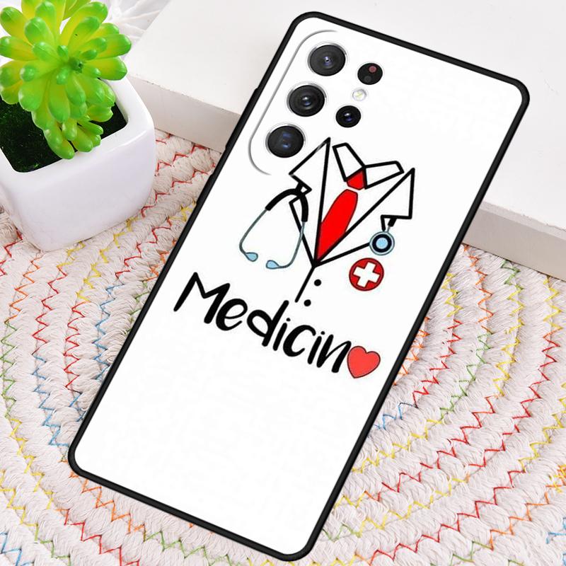 Medical Medicine Healthcare Nurse Silicone Phone Case For Samsung Galaxy note 10 pro S26 S25 S24 S23 S22 S21 Plus Ultra Cover