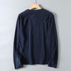 Men's Long-Sleeve T-Shirt for Export, American Style, Loose Fit, Casual Crew Neck, Spring and Autumn, Trendy Base Layer Top