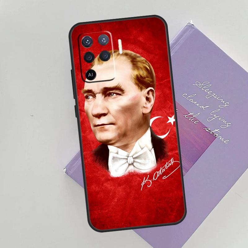 

Mustafa Kemal Atatürk Signature Phone Case For Oppo A74 A53 A54 A94 A15 A16 A17 A52 A72 A76 A96 A57S A58 A78 A98 Back Cover OPPO A76