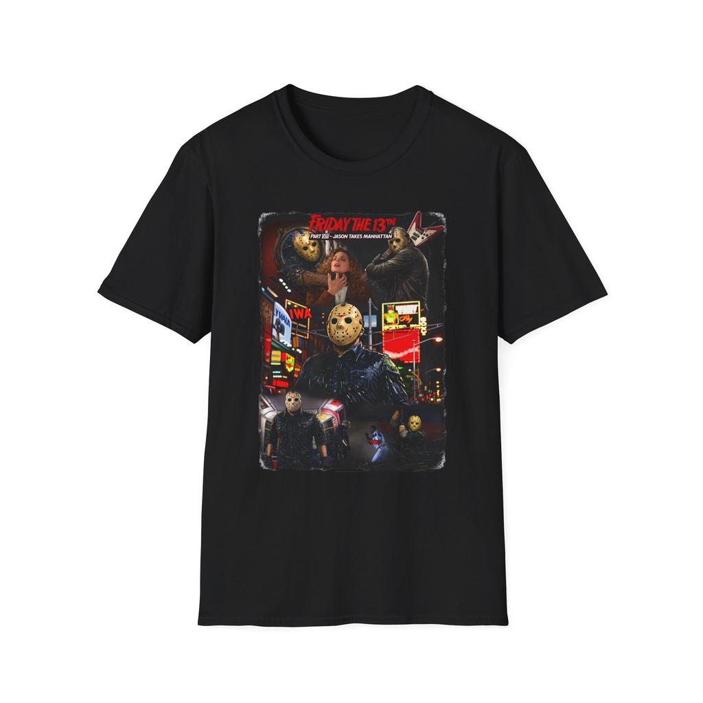 Friday the 13th - jason takes Manhattan Collage T-Shirt |