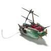 24*12cm Aquarium Ornament Boat Large Plactic Sunk Pirate Ship Fish Tank