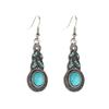 European Retro Blue Crystal & Turquoise Bohemian Earrings