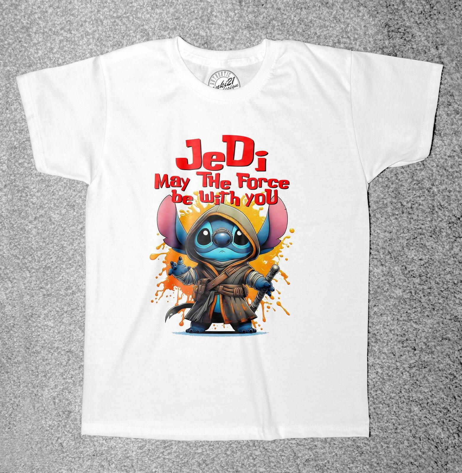 Star Wars Stitch Jedi 001 Childrens/Kids t-shirts 100