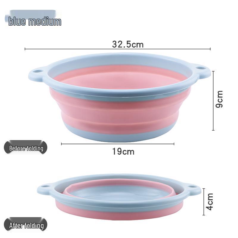 Portable Folding Wash Basin for Kitchen, Dorm, and Infant Care