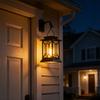 Outdoor Courtyard Solar Light Home Decoration Vintage Hanging Lamp European Flame Handheld