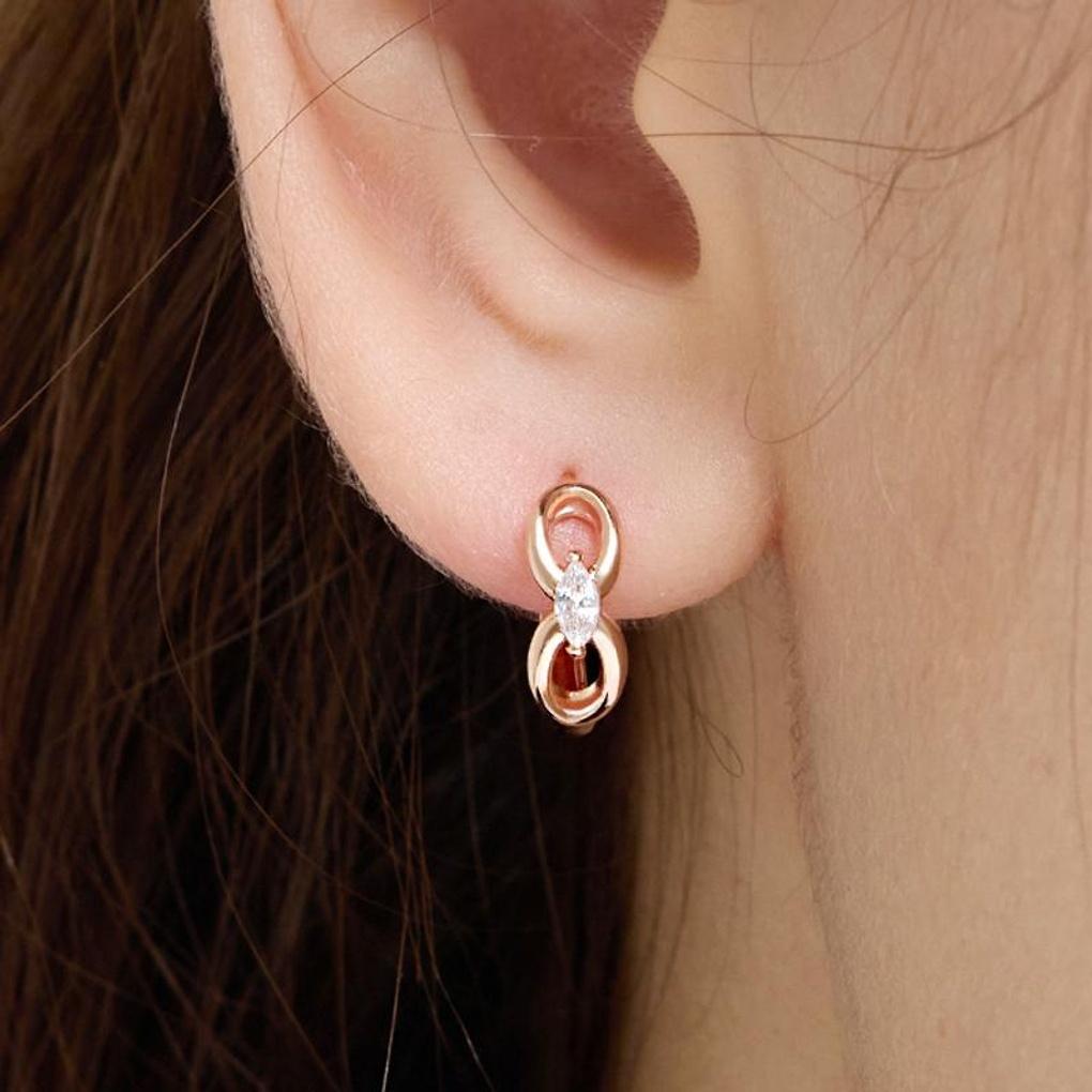 

[LsSHOP] 14K Ino Link Earrings (Gold Plated)_LJ5318BRE
