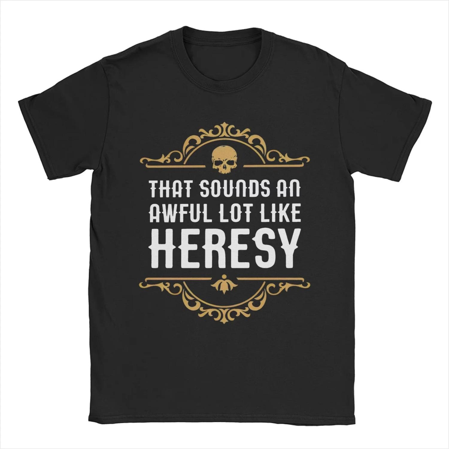 

Vintage Heresy Funny Wargaming W-Warhammer 40k T-Shirts Women Round Neck Cotton T Shirts Short Sleeve Tees Gift Idea Clothing S чёрный