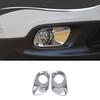 2pcs Chrome Front Fog Lamp Light Cover Trim Bezels For Jeep Cherokee 2014-2018