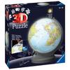 Puzzle 3d ball éducatif - globe terrestre lumineux - ravensburger - 540 pièces - a partir de 10 ans