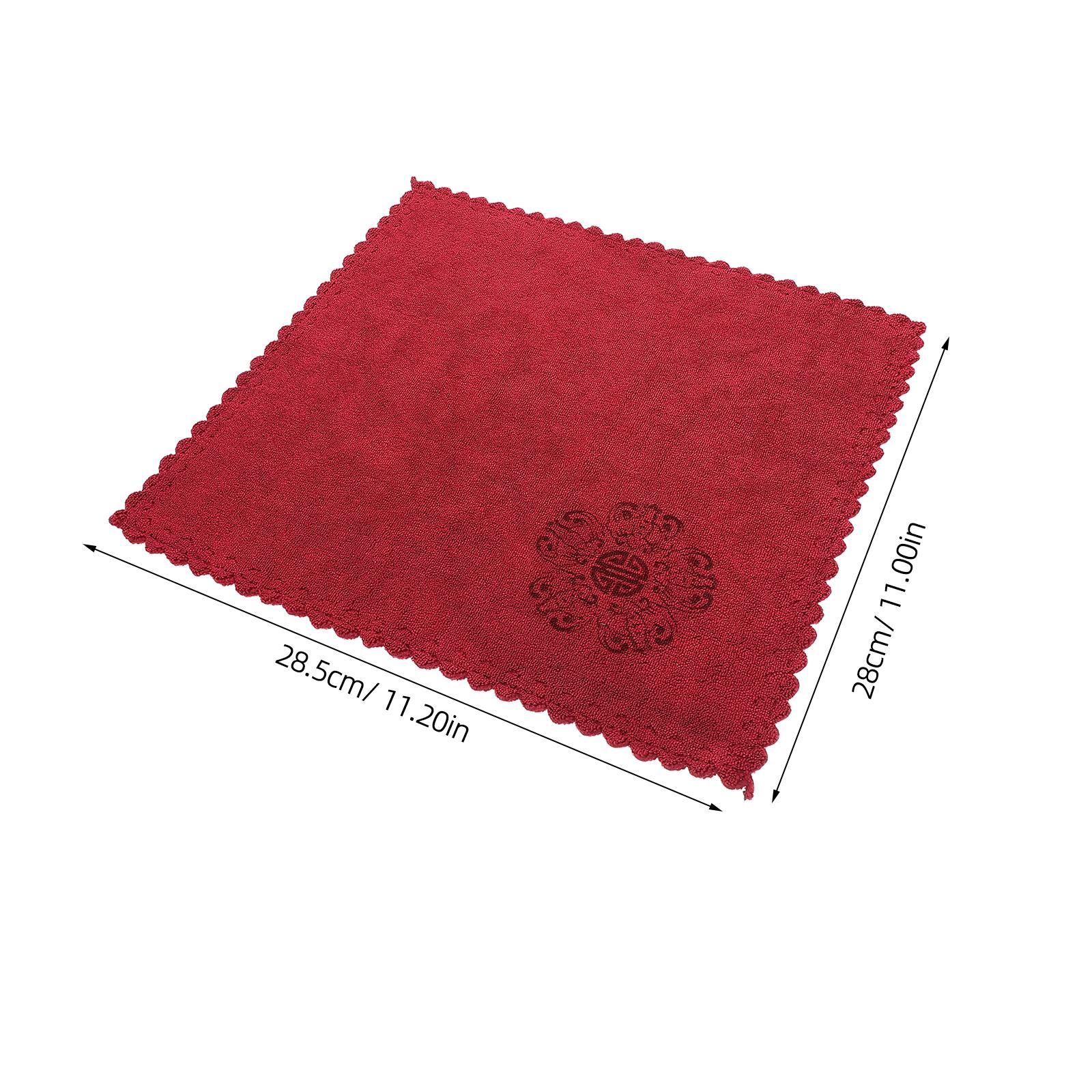

30x30cm Decorative Tea Towels for Kitchen Thickened Reusable Dish Cloths Drying Towels for Home Tea Party Setup