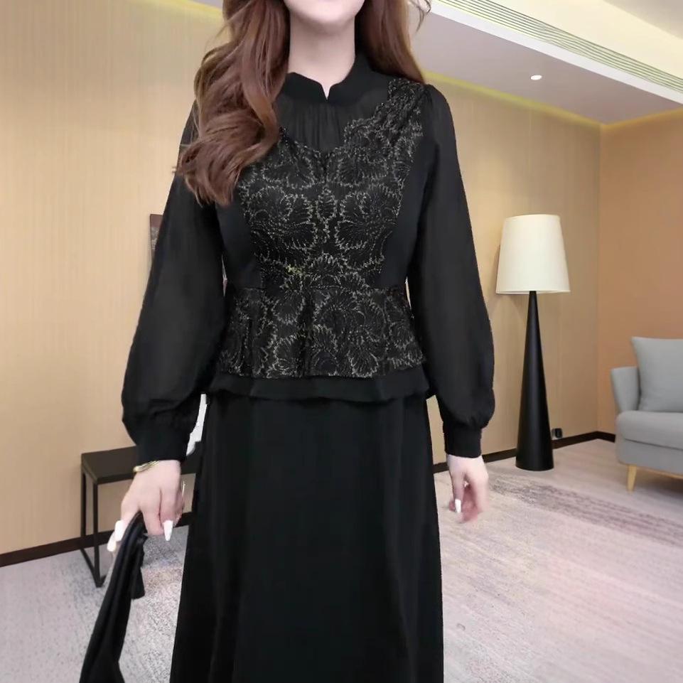 Spring Style Plus Size Dress for Middle-Aged Women: Fashionable, Casual Wear