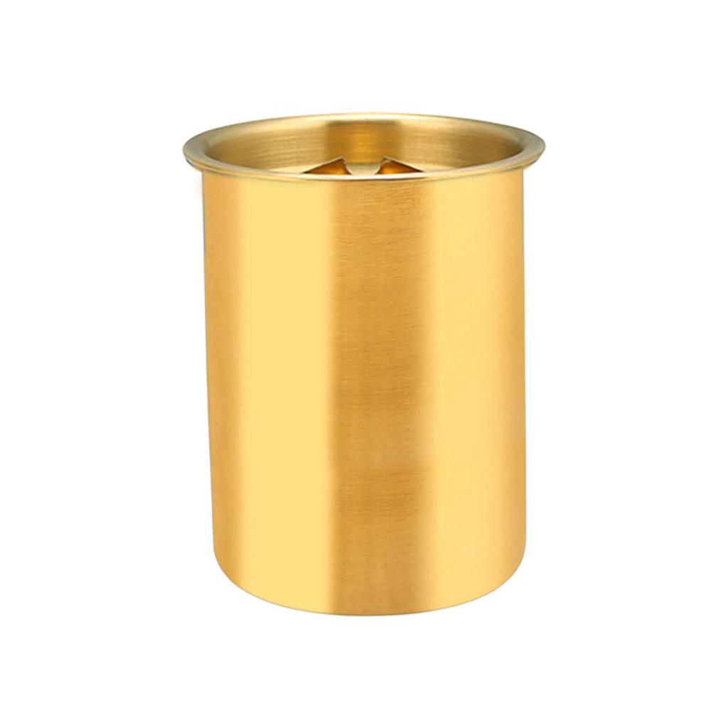 Stainless Steel Ashtray With Lid Windproof Design Creative Funnel Shape For Indoor Outdoor Use