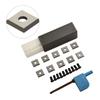 Tungsten Carbide Replacement Inserts Pack of Ten (Square Shape) for High Performance For Woodworking and CNC Router Use