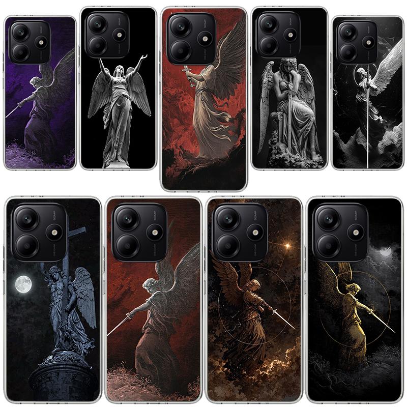 Archangel Michael Phone Case for Xiaomi Redmi Note 14 13 14S 12S 12 11S 11T 11E Pro Plus 11 10 10S 9S 5G Soft Silicone Cover
