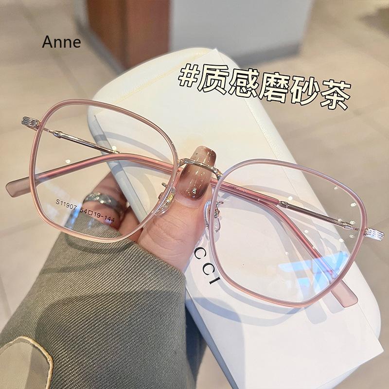 Stylish Anti Blue Light Myopia Glasses Metal Nearsighted Shortsighted Myopic Eyeglasses For Women Men Diopters 0-6.0