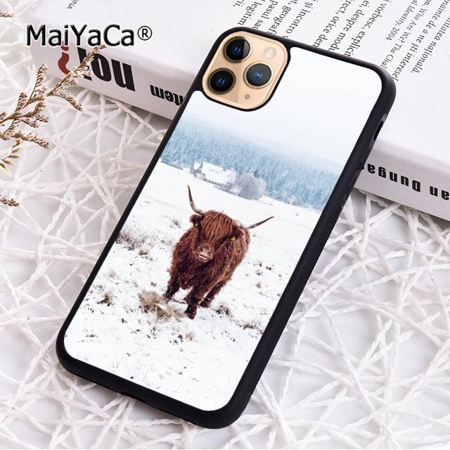 Süße Hochlandkuh Handyhülle Für iPhone 17 Air 16 pro max 15 14 plus 12 13 Hülle Cover coque