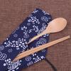 Creative Wooden Chopsticks & Spoon Set: Dishwasher-Safe Japanese Travel Tableware with Logo