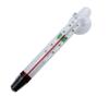 Glass Tube Aquarium Fish Thermometer Temperature Submersible Suction Tanks Decor